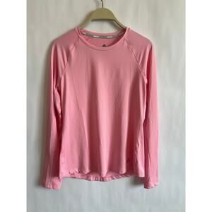 Adidas women's golf  performance long sleeve shirt. Pink Size Small
